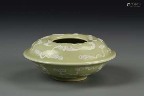 Chinese Celadon Glazed Water Pot