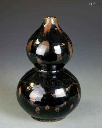 Chinese Ding Yao Black Gourd Vase