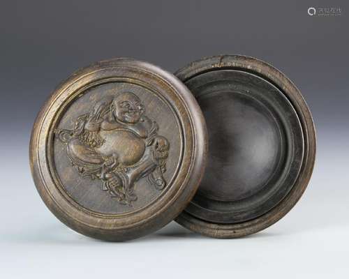 Chinese Ink Stone and Carved Box