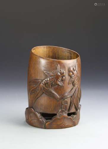 Chinese Bamboo Brush Pot