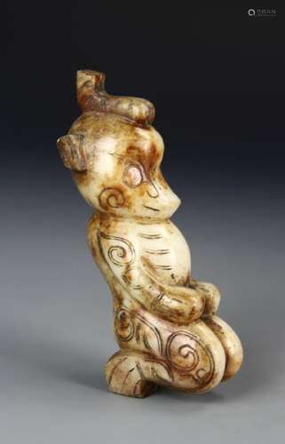 Chinese Antique Jade Beast