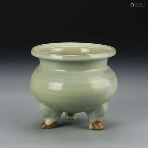 Chinese Jun Yao Incense Burner