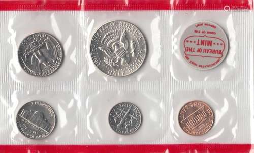 A Set Of 5 1970 Proof Set US Coins