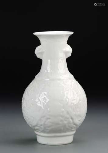 Chinese White Glazed Vase