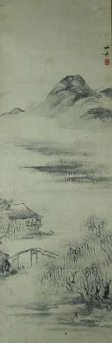 Chinese Scroll Painting Of Landscape