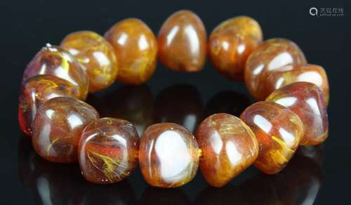 Chinese Amber Bracelet