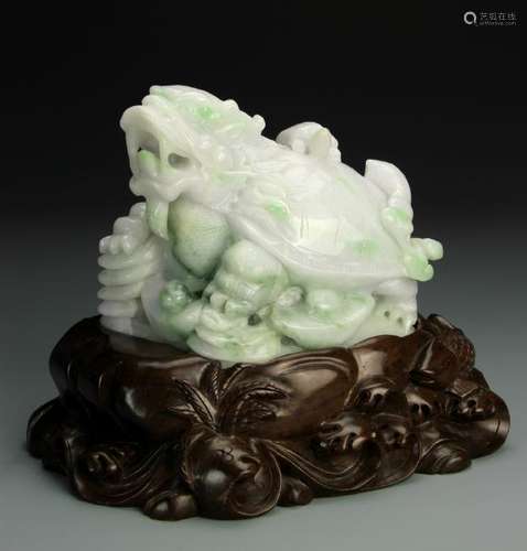 Chinese Jadeite Dragon Turtle