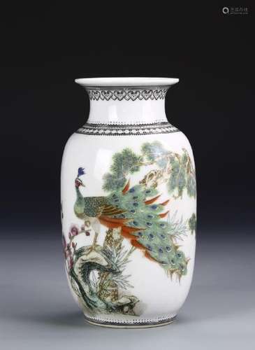 Chinese Famille Rose Vase