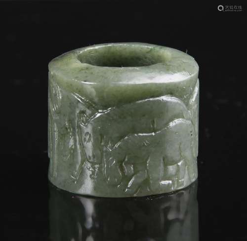 Chinese Jade Thumb Ring