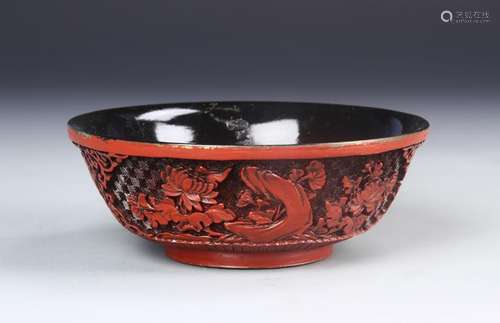 Chinese Cinnabar Bowl