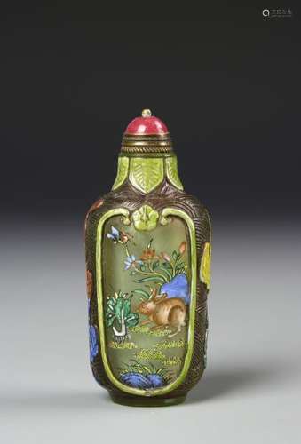 Chinese Peking Glass Snuff Bottle