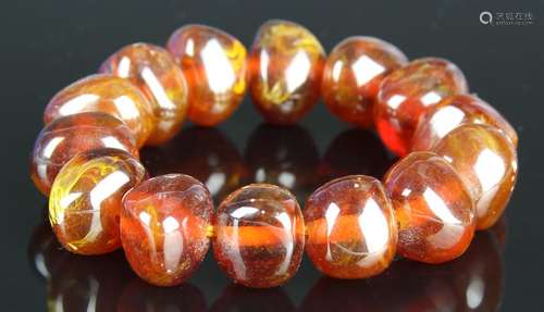 Chinese Amber Bracelet