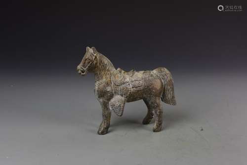 Chinese Jade Bronze Horse