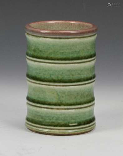 Chinese Green Glazed Brush Pot