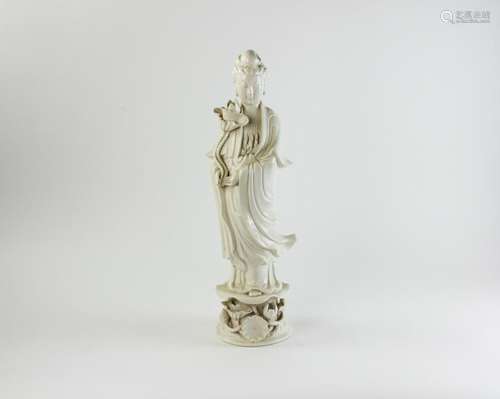 Chinese Blanc-de-Chine Standing Figure