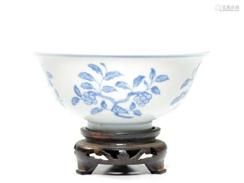 Rare Chinese Blue and White Porcelain Palace Bowl