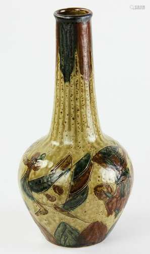 Japanese Glazed Studio Pottery Vase 604