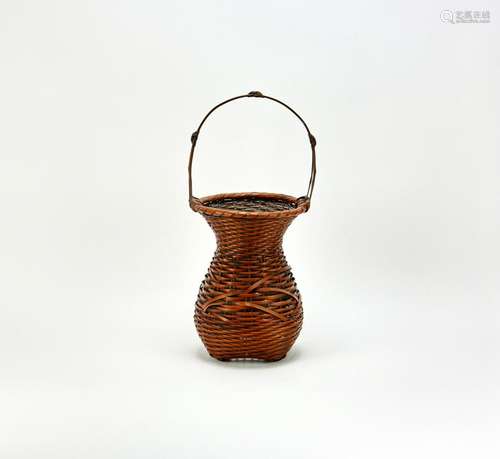 Early 20thC Japanese Bamboo Basket