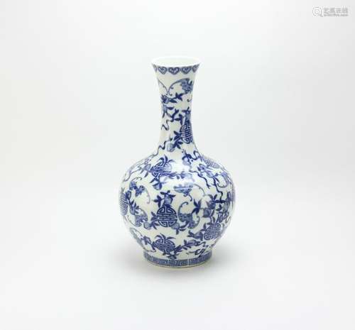 Chinese Blue and White Porcelain Vase