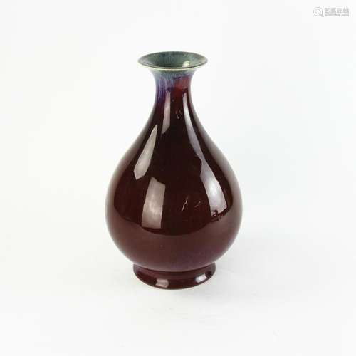 18thC Chinese Jun Glazed Yuhuchun Vase