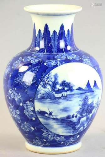 Chinese Republic Period Blue and White Vase