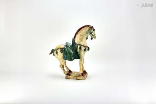 Antique Chinese Glazed Tang Horse