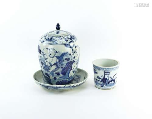 (3) Chinese Blue and White Items