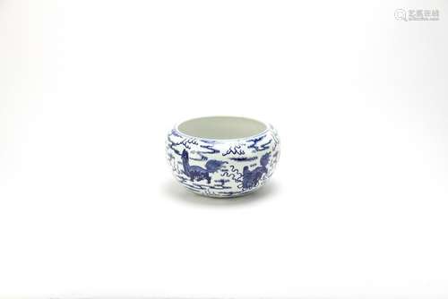 18/19thC Chinese Blue and White Porcelain Bowl