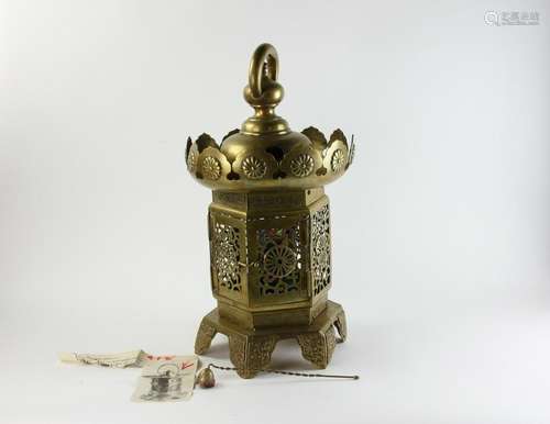 Antique Japanese Bronze Lantern