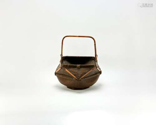 18th/19thC Japanese Bamboo Basket