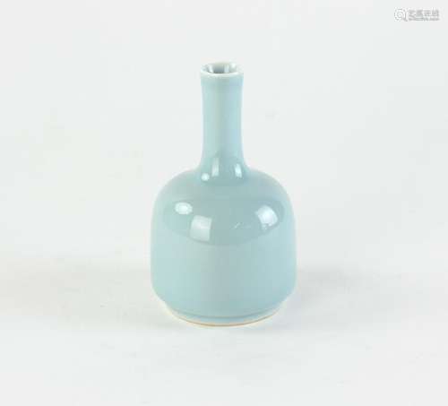 19thC Chinese Light Blue Glazed Porcelain Vase