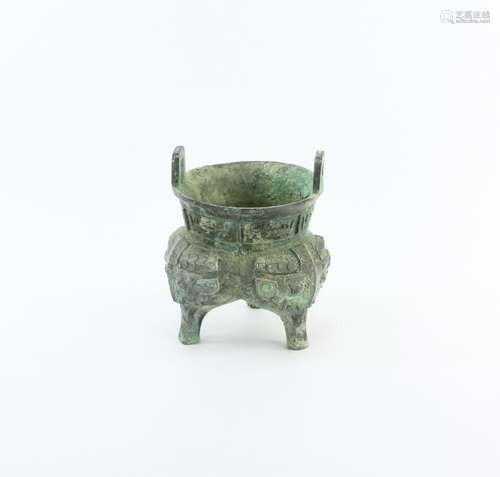 Chinese Bronze Three Foot Censer