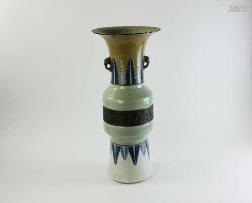 19thC Chinese Celadon Vase