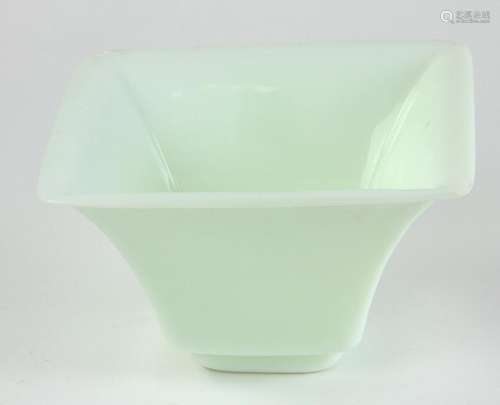 Chinese Peking Glass Square Bowl