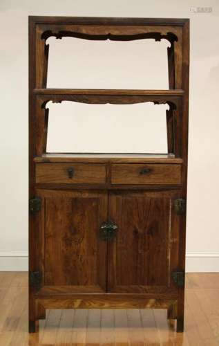 Large Chinese Huanghuali Wood Cabinet