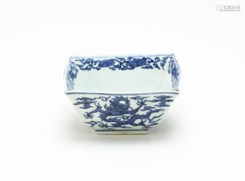 Chinese Ming Style Blue and White Bowl