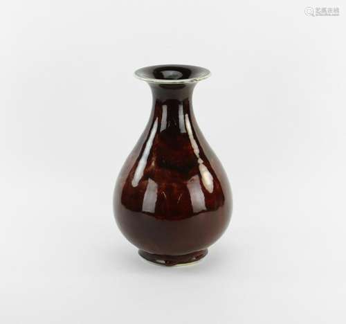 Chinese Red Glazed Porcelain Vase