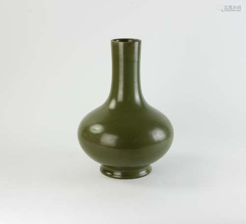 Chinese Teadust Green Porcelain Vase