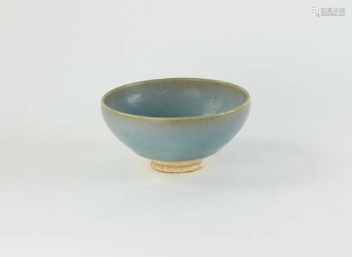 Chinese Jin Yuan Style Light Blue Glazed Bowl