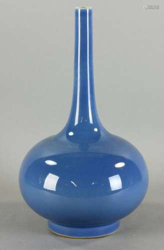 Chinese Blue Onion Shaped Vase