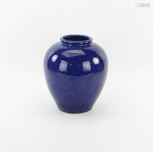 Chinese Blue Glazed Porcelain Jar