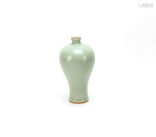 Chinese Celadon Glazed Mei Porcelain Vase