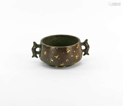 Chinese Gilt Bronze Censer