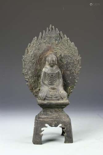 Chinese Bronze Figure of Buddha
