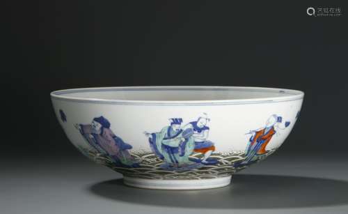 Chinese Doucai 'Eight Immortal' Bowl