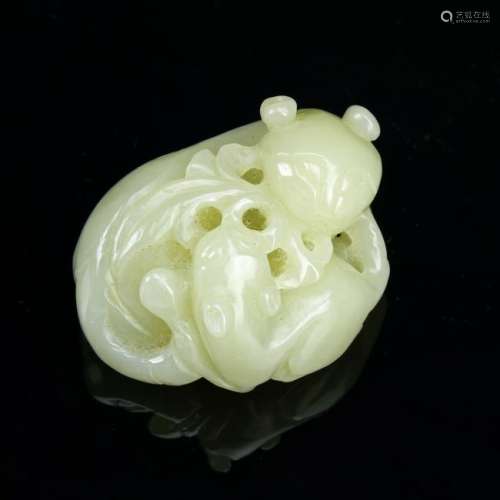 Chinese Celadon Jade Carving