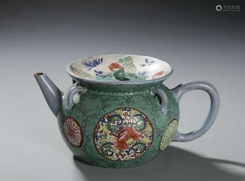 Chinese Enameled Teapot