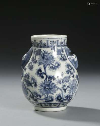 Chinese Blue and White Baluster Jar
