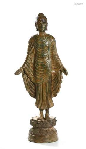 Chinese Bronze Buddha Figure of Udayana