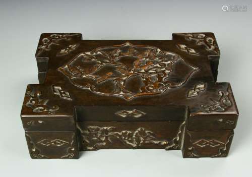 Chinese Hardwood Scholar's Box